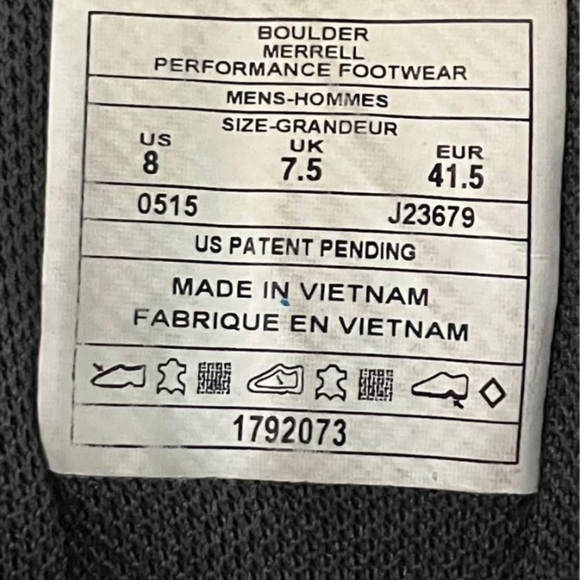 Men’s size 8 (eur 41.5) Merrell boulder epiction Chukka winter low boots - Picture 7 of 9